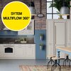 Lodówka GORENJE NRK6202CLI No frost 200cm Beżowa Położenie zamrażarki Na dole