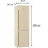 Lodówka GORENJE NRK6202CLI No frost 200cm Beżowa Funkcje dodatkowe Funkcja ECO