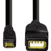 Kabel USB - Micro USB HAMA 0.15 m Czarny Długość [m] 0.15