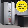 Lodówka HISENSE RS677N4BIE Side by Side No frost 178.6cm Srebrna Kolor / wykończenie boków Inox