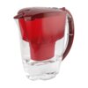 Dzbanek filtrujący AQUAPHOR Jasper Czerwony Funkcje Uchylna klapka wlewu wody, Możliwość przechowywania na drzwiach w lodówce, Wskaźnik zużycia wkładu