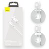 Kabel USB - Lightning BASEUS Wisdom 1.5 m Biały (2 szt.) Długość [m] 1.5
