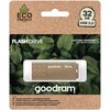 Pendrive GOODRAM UME3 Eco Friendly 32GB, USB 3.2 Gen. 1 (USB 3.0), Odczyt 60 Mb/s, Zapis 20 Mb/s Brązowy Kolor Brązowy