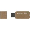 Pendrive GOODRAM UME3 Eco Friendly 32GB, USB 3.2 Gen. 1 (USB 3.0), Odczyt 60 Mb/s, Zapis 20 Mb/s Brązowy Maksymalna prędkość zapisu [Mb/s] 20