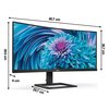 Monitor PHILIPS E-line 346E2CUAE 34" 3440x1440px 100Hz 1 ms [MPRT] Curved Przeznaczenie Do domu i biura
