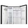 Lodówka HISENSE RS650N4AF2 Side by Side No frost 179.1cm Czarna Podajnik wody Kostkarka Funkcje dodatkowe Alarm otwartych drzwi