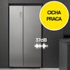 Lodówka HISENSE RS650N4AF2 Side by Side No frost 179.1cm Czarna Podajnik wody Kostkarka Funkcje Dystrybutor wody, Szybkie chłodzenie, Szybkie zamrażanie