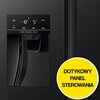 Lodówka HISENSE RS694N4GBE Side by Side No frost 178.6cm Czarna (szkło) Podajnik wody Kostkarka Kolor producenta Czarne szkło