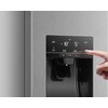 Lodówka HISENSE RS650N4AC2 Side by Side No frost 179.1cm Srebrna Podajnik wody Kostkarka Szklane wykończenie drzwi Nie