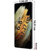 Smartfon SAMSUNG Galaxy S21 Ultra 12/128GB 5G 6.8" 120Hz Srebrny SM-G998 Aparat Tylny 108 Mpx + 12 Mpx + 2x10 Mpx, Przedni 40 Mpx