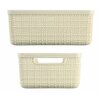 Koszyk CURVER Jute M 245371 Kremowy Głębokość [cm] 28