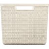Koszyk CURVER Jute L 245373 Kremowy Głębokość [cm] 23