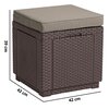 Pufa ogrodowa KETER Cube 209435 Brązowy Rodzaj Pufa