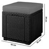 Pufa ogrodowa KETER Cube 213785 Grafit Rodzaj Pufa