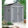 Domek narzędziowy KETER Manor 6x8 Szaro-biały 185.8 x 236.8 x  cm Materiał Metal
