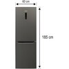 Lodówka MPM 357-FF-30 No frost 185cm Ciemny Inox Kompresor inwerterowy Nie