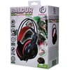 Opakowanie słuchawek nausznych w kolorze czarno-czerwonym z napisem "BALDUR STEREO GAMING HEADSET" oraz logo "rebeltec". Na opakowaniu znajdują się informacje: "VOLUME CONTROL", "2xMINI-JACK 3,5 mm", "HIGH SENSITIVE MICROPHONE", "CORD-LENGTH 1.7 m", "SPEA