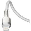 Kabel USB-C - Lightning BASEUS Cafule 1 m Biały Obsługiwane zasilanie [W] do 20