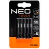 Bity udarowe NEO TOOLS T40 50 mm (5 szt.) Wykonanie Stal S2