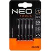 Bity udarowe NEO 09-579 50 mm PZ2 (5 szt.) Zawartość zestawu 5 x bit