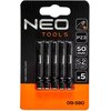 Bity udarowe NEO 09-580 50 mm PZ3 (5 szt.) Wykonanie Stal S2