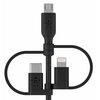Kabel USB - USB-C/Micro-USB/Lightning BELKIN Boost Charge 1 m Czarny Typ USB - Micro USB