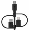 Kabel USB - USB-C/Micro-USB/Lightning BELKIN Boost Charge 1 m Czarny Rodzaj Kabel