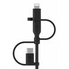 Kabel USB - USB-C/Micro-USB/Lightning BELKIN Boost Charge 1 m Czarny Długość [m] 1