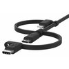 Kabel USB - USB-C/Micro-USB/Lightning BELKIN Boost Charge 1 m Czarny Typ USB-A - Micro USB