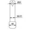 Bateria umywalkowa OMNIRES Slide SL7712CR Chrom Typ Stojąca