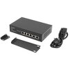 Switch LANBERG RSFE-4P-2FE-60 Fast Ethernet, 6 portów, Funkcja PoE Całkowita liczba portów 6