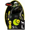 Smycz FLEXI Neon L ( 5 m - 50 kg ) Żółty Przeznaczenie Dla psa