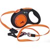Smycz FLEXI New Neon M (5 m - 25 kg) Pomarańczowo-czarny