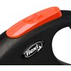 Smycz FLEXI New Neon M (5 m - 25 kg) Pomarańczowo-czarny Materiał Stal