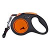 Smycz FLEXI New Neon S (5 m - 15 kg) Pomarańczowo-czarny