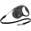 Smycz FLEXI Black Design M (5 m - 20 kg) Różowy
