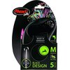Smycz FLEXI Black Design M (5 m - 20 kg) Różowy Przeznaczenie Dla psa