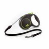 Smycz FLEXI Black Design M (5 m - 20 kg) Czarno-zielony