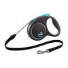 Smycz FLEXI Black Design M (5 m - 20 kg) Czarno-niebieski