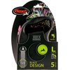 Smycz FLEXI Black Design L (5 m - 50 kg) Czarno-różowy Przeznaczenie Dla psa