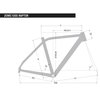Rower gravel FONDRIEST Raptor 1.0 M23 28 cali męski Czarno-zielony 2022 Piasta tył typ Center lock disc 10/11-Speed for 12mm Thru Type Axle 32H Old:142mm