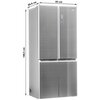 Lodówka HAIER HTF-508DGS7 Side by Side No frost 190.5cm Srebrna Kompresor inwerterowy Nie