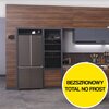 Lodówka HAIER HTF-508DGS7 Side by Side No frost 190.5cm Srebrna Roczne zużycie prądu 380 kWh = 437 zł