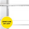 Lodówka HAIER HTF-508DGS7 Side by Side No frost 190.5cm Srebrna Kolor / wykończenie boków Srebrne szkło
