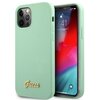 Etui GUESS Metal Logo Script do Apple iPhone 12 Pro Max Zielony