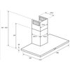 Okap HAIER HATS9DCS56B Czarny 619m3/h 64dB klasa A+ Szerokość [cm] 90