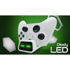 Stacja dokująca FROGGIEX FX-XB-C2-W Xbox One + 2 akumulatory Zawartość zestawu Stacja dokująca