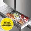 Lodówka HAIER HB26FSSAAA Side by Side No frost 190cm Srebrna Funkcje dodatkowe Alarm otwartych drzwi