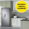 Lodówka SAMSUNG RS66A8100S9 EF Side by Side No Frost 178cm Srebrna Twin Cooling Plus Roczne zużycie prądu 389 kWh = 447.35 zł