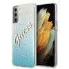 Etui GUESS Glitter Gradient Script do Samsung Galaxy S21+ Niebieski Marka telefonu Samsung